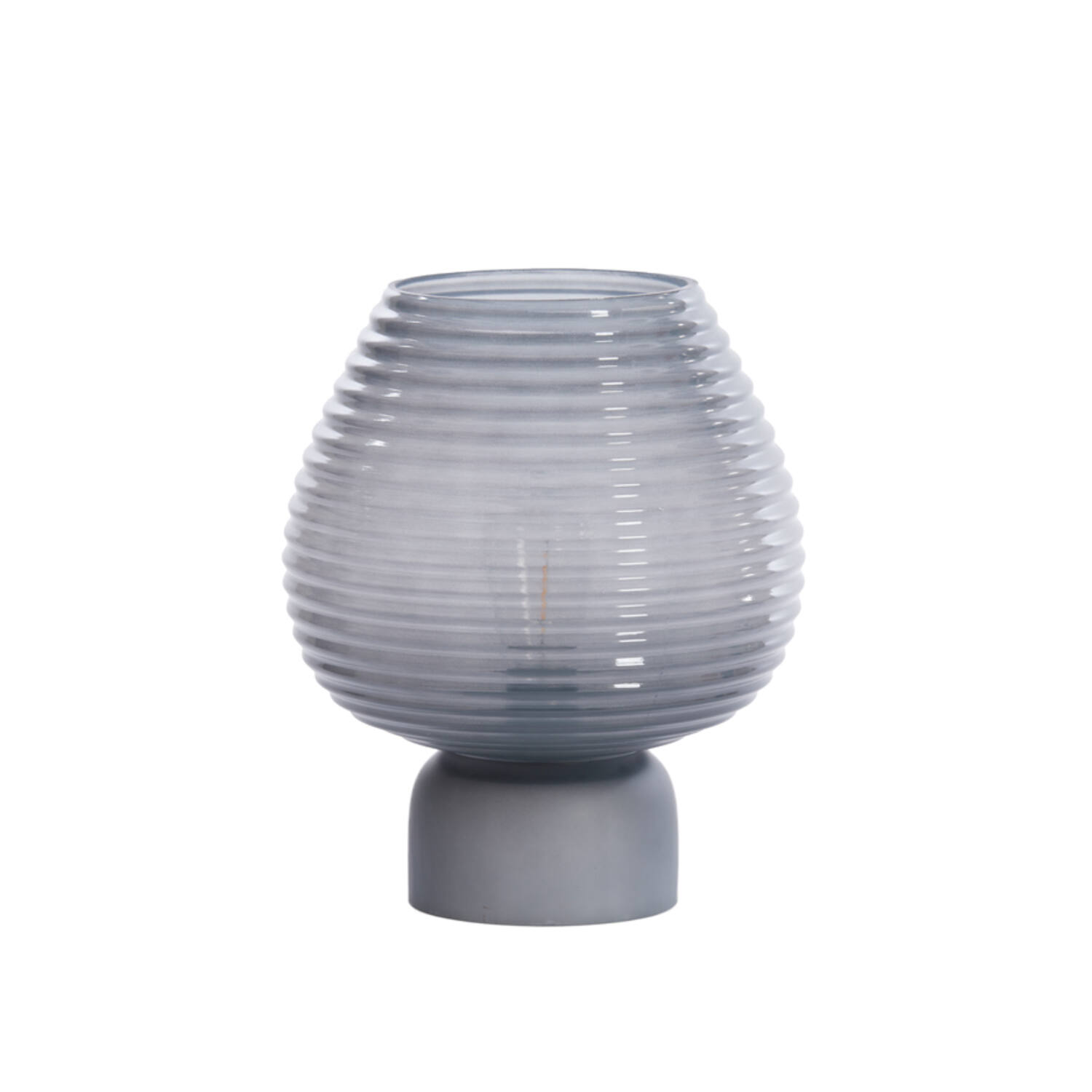 Table lamp LED Ø22x27 cm ALENNA glass grey