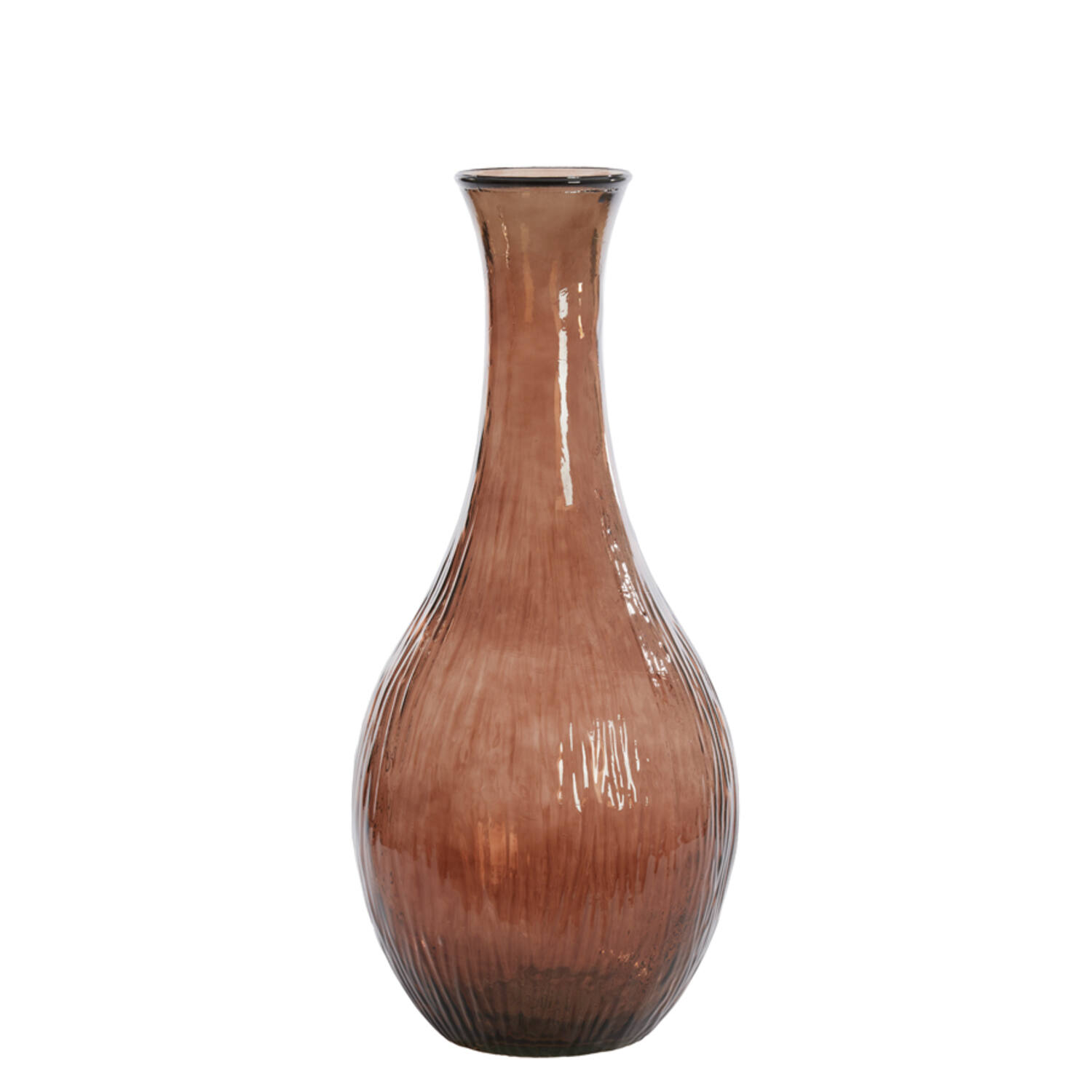 Vase Ø34x75 cm JUTHA glass brown