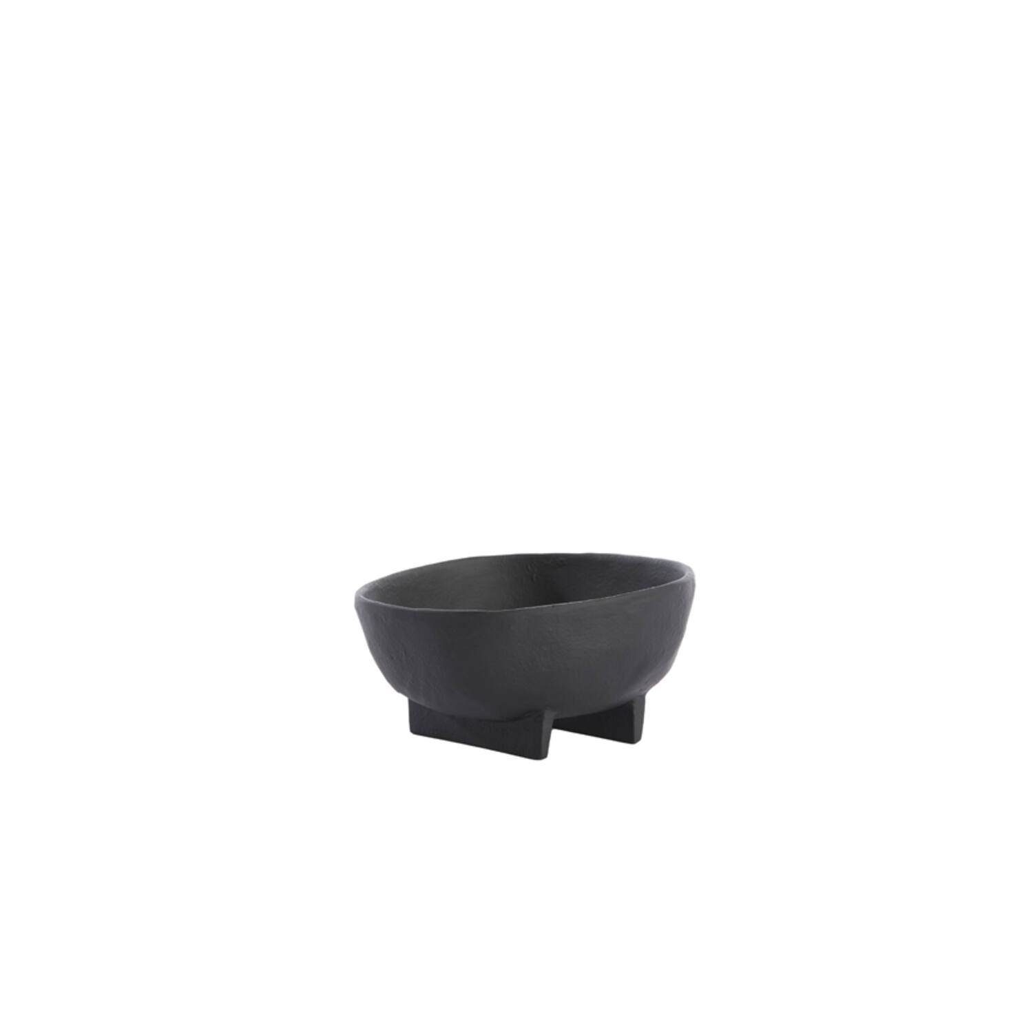 Dish on base 16x15,5x8,5 cm ROSANA matt black