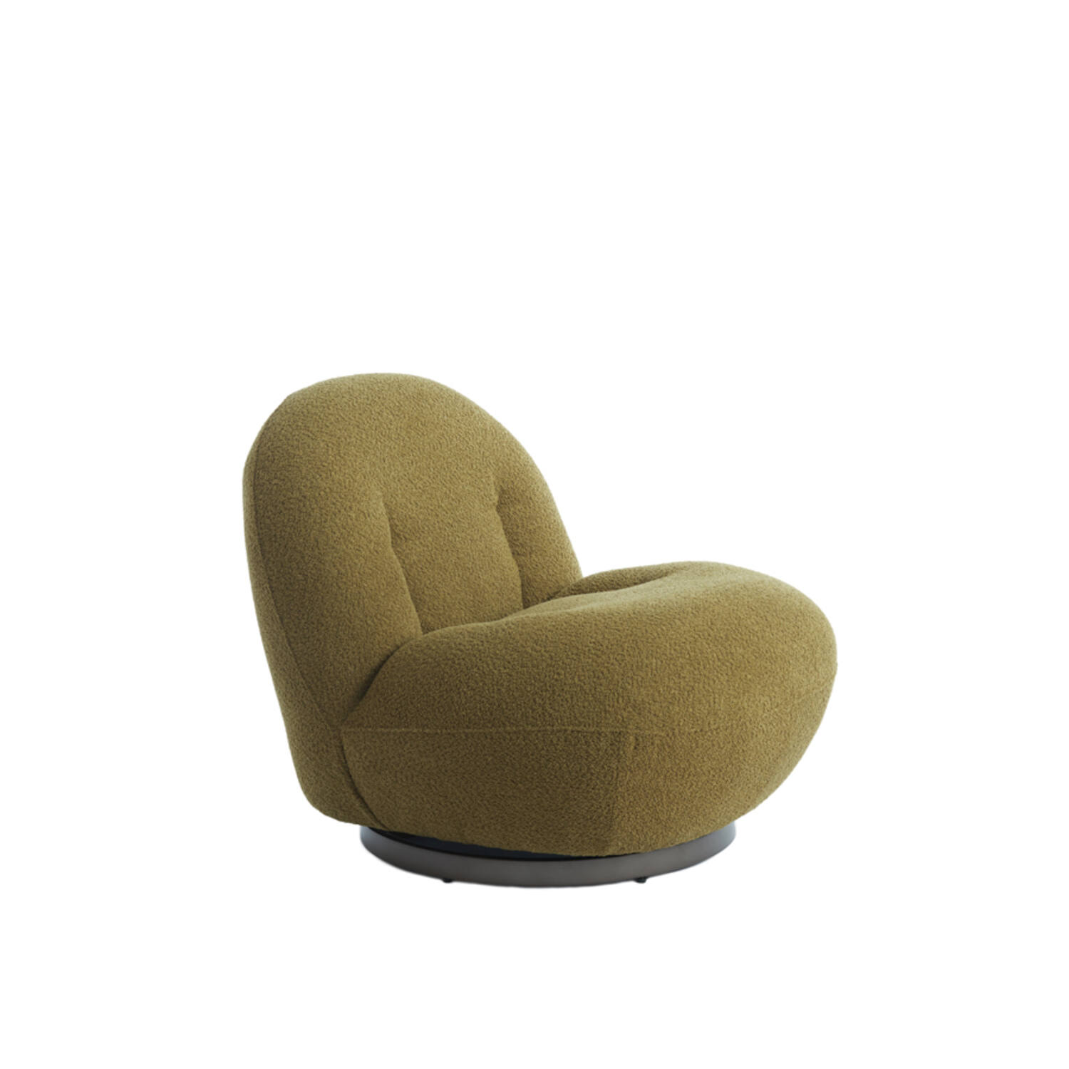 Chair 90x77x72 cm GUMACA bouclé green