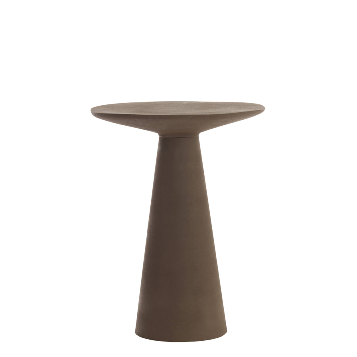 Side table 45x45x59 cm ABALA matt dark brown