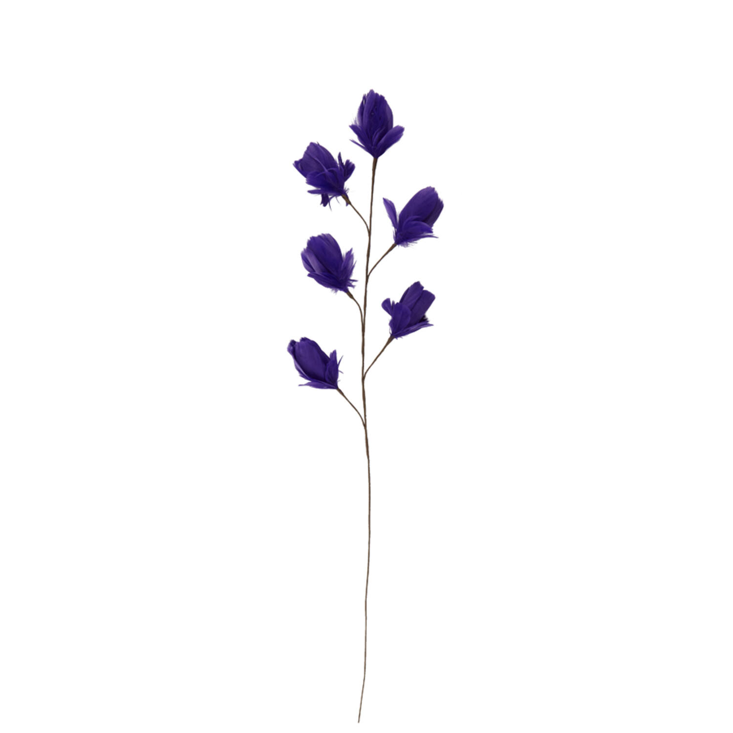 Ornament 6 flowers 90 cm TULIP dark purple