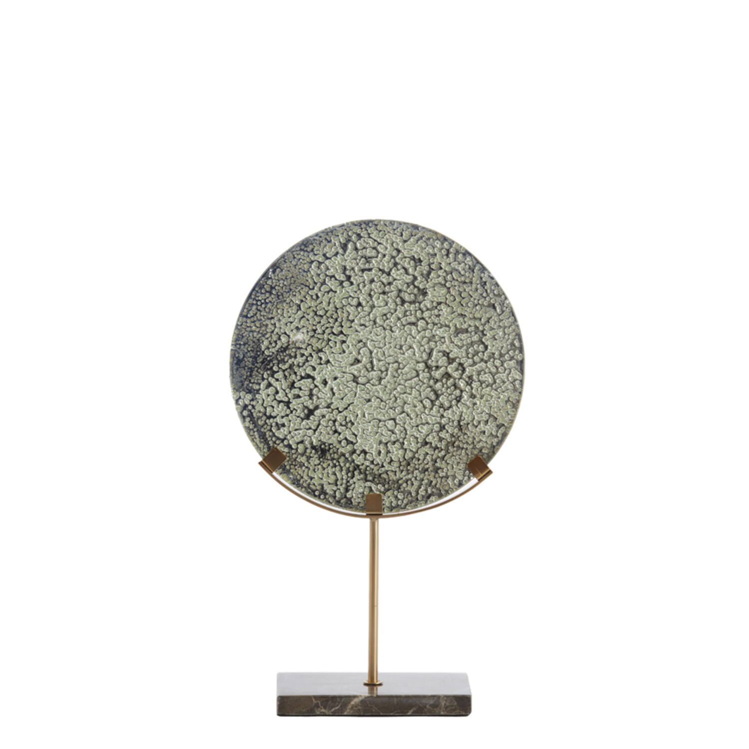 Ornament on base 23x8,5x38,5 cm WALDECK marble black+glass