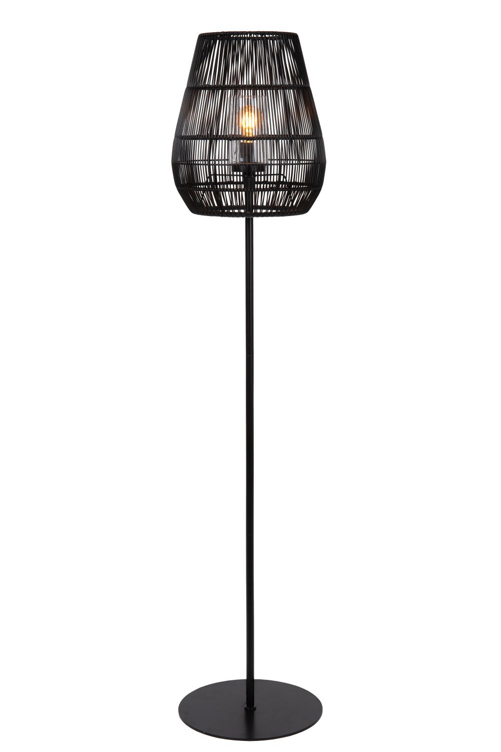 Outdoor floor lamp Lucide NERIDA 154cm, 1xE27, IP44, black