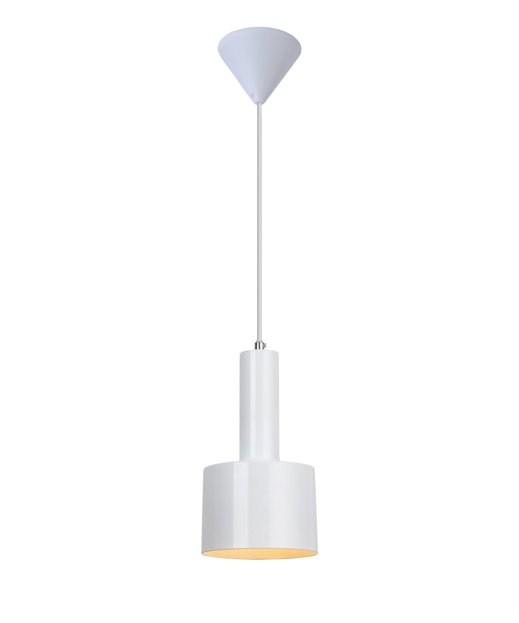 Pendant lamp FocusLight ELLIOT Ø14cm, 1xE27, white