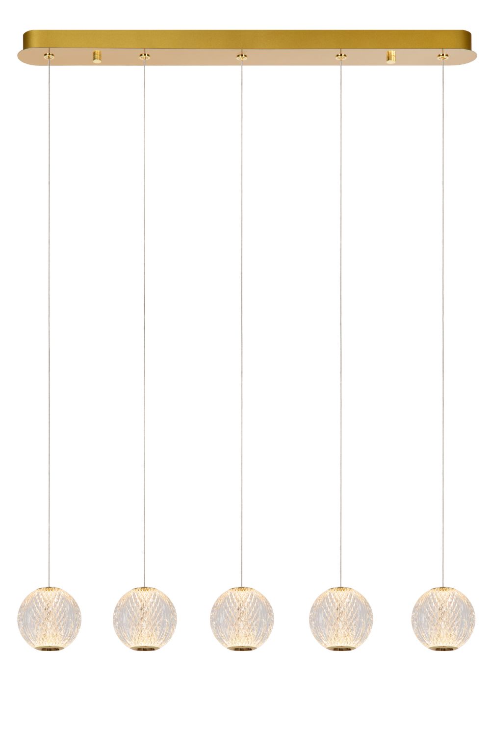 Pendant lamp Lucide CINTRA 5xLED 4,7W 2700K, clear