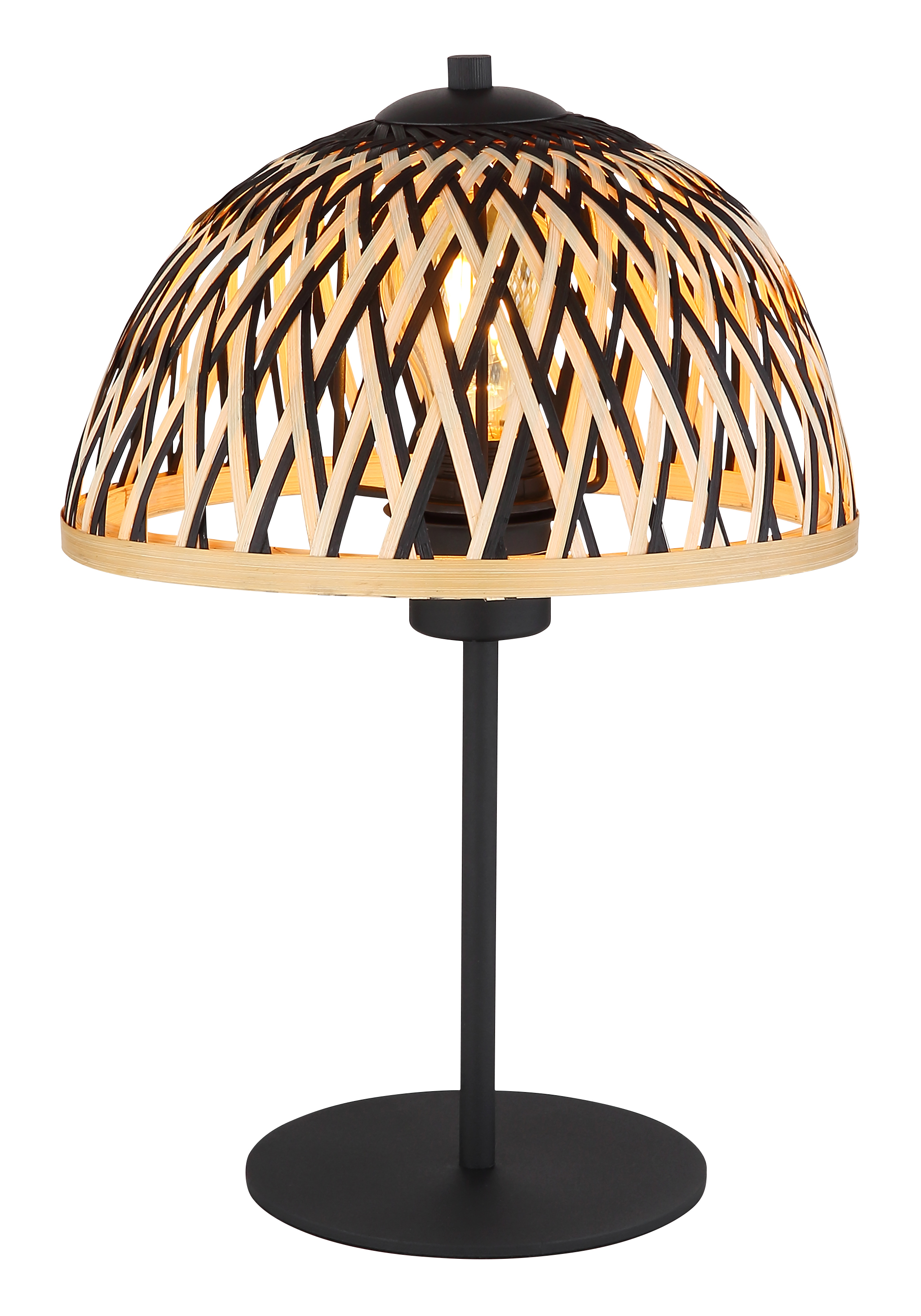 Table lamp Globo COLLY 25cm, 1xE27, black/natural