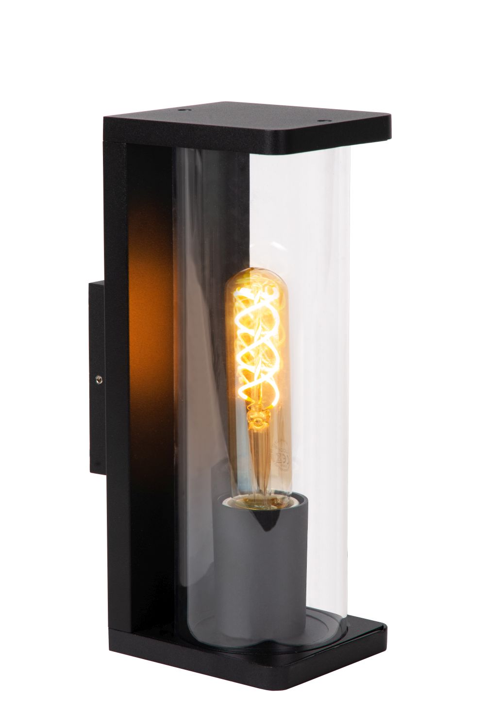 Outdoor lamp Lucide SLIGO 27,8cm, 1xE27, IP65, black/clear