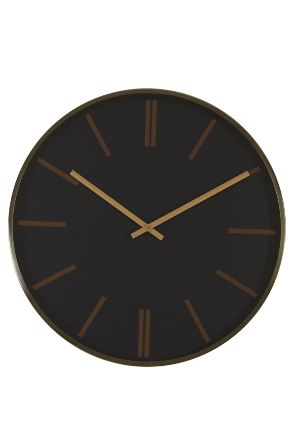 Clock Ø53 cm EMPORIO black+gold