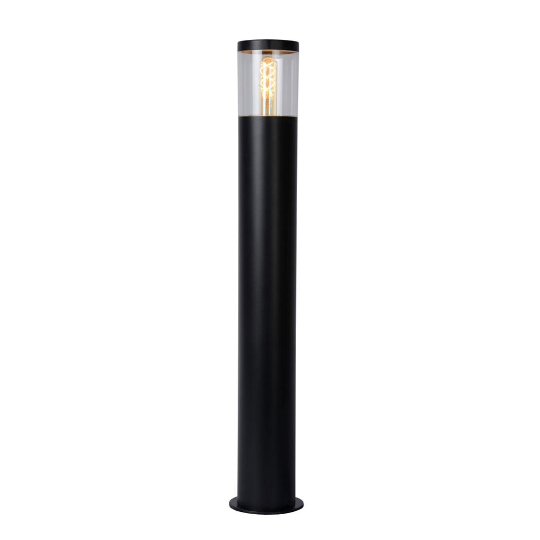Lucide FEDOR - Outdoor Bollard Lamp - E27 - IP44 - Black