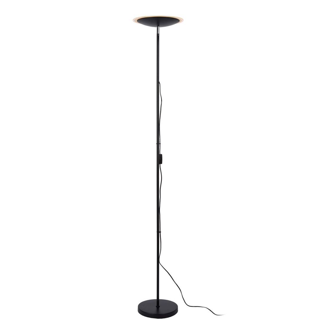 Lucide PRYMUS - Floor Lamp - Ø 30 cm - LED - 1x20W 3000K - Black