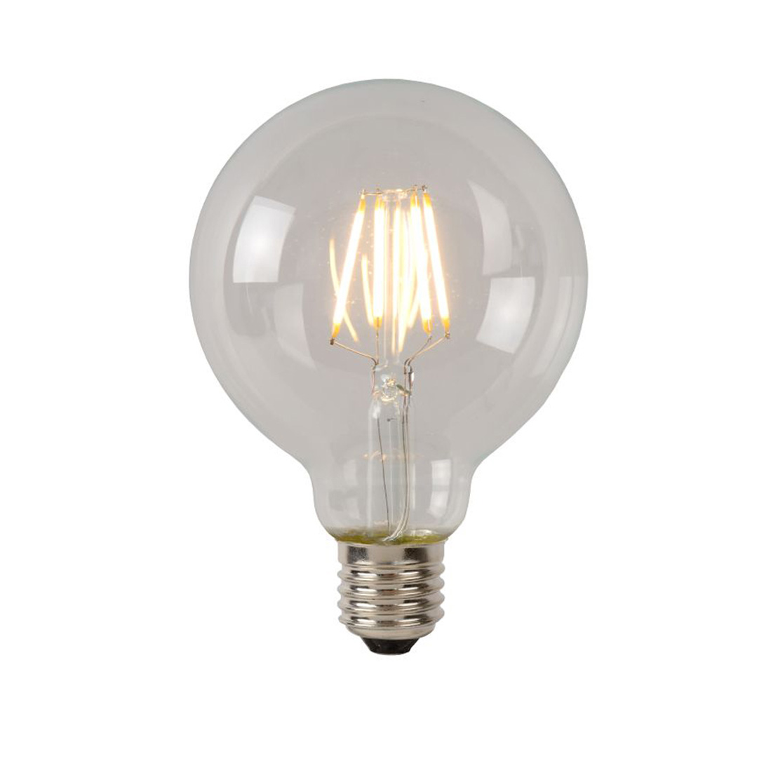 Lucide LED Bulb - Filament bulb - Ø 9,5 cm - LED Dim. - 1x5W 2700K - Clear