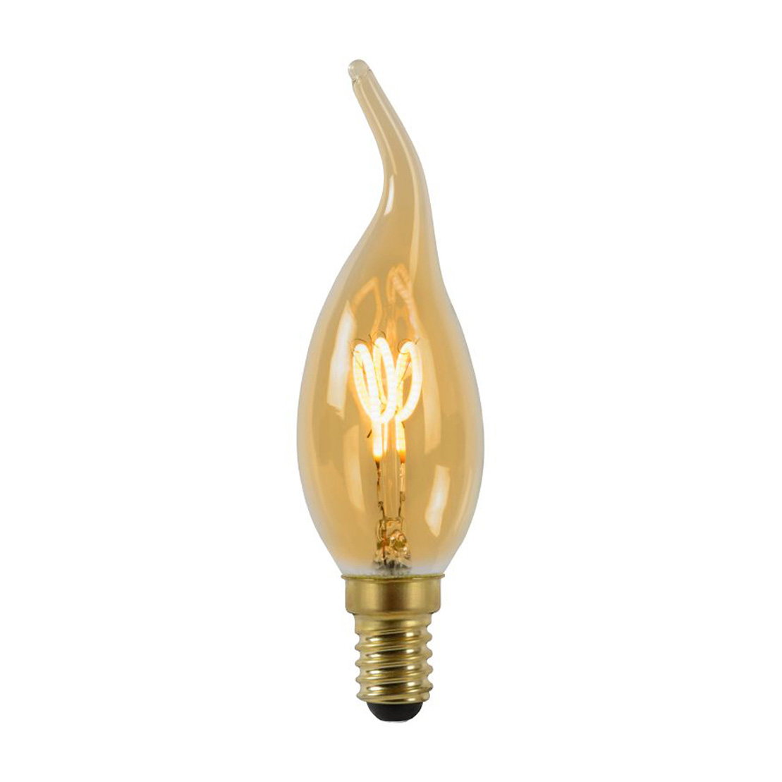 Lucide LED Bulb - Filament bulb - Ø 3,5 cm - LED Dim. - 1x3W 2200K - Amber