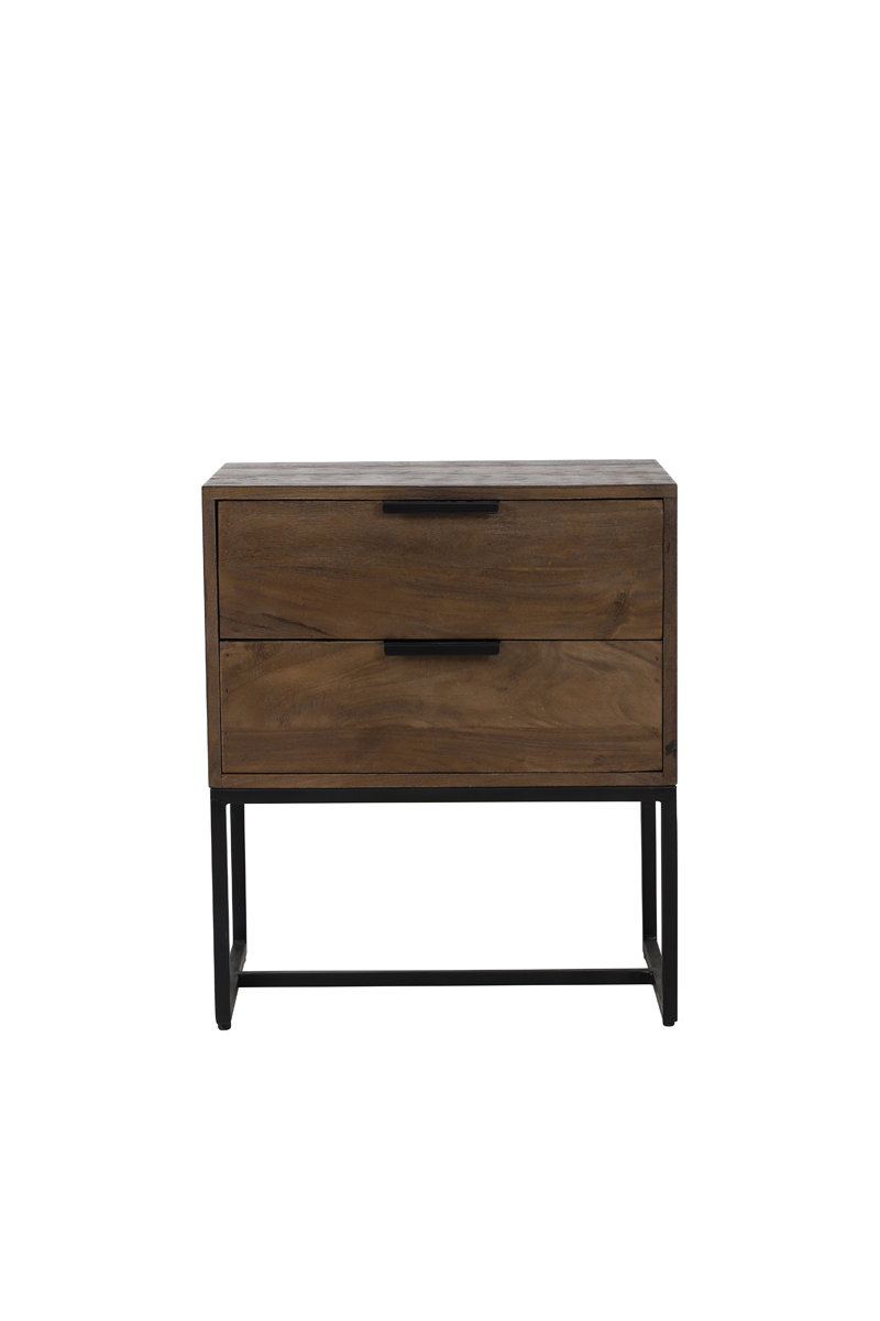 Cabinet 60x40x70 cm MEAVE wood matt dark brown