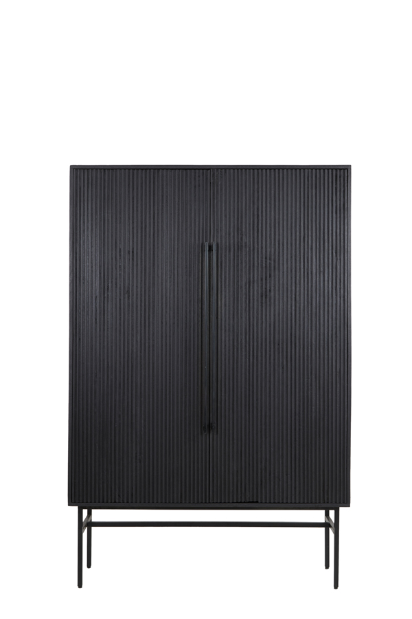 Cabinet 120x40x180 cm ABAGE wood black