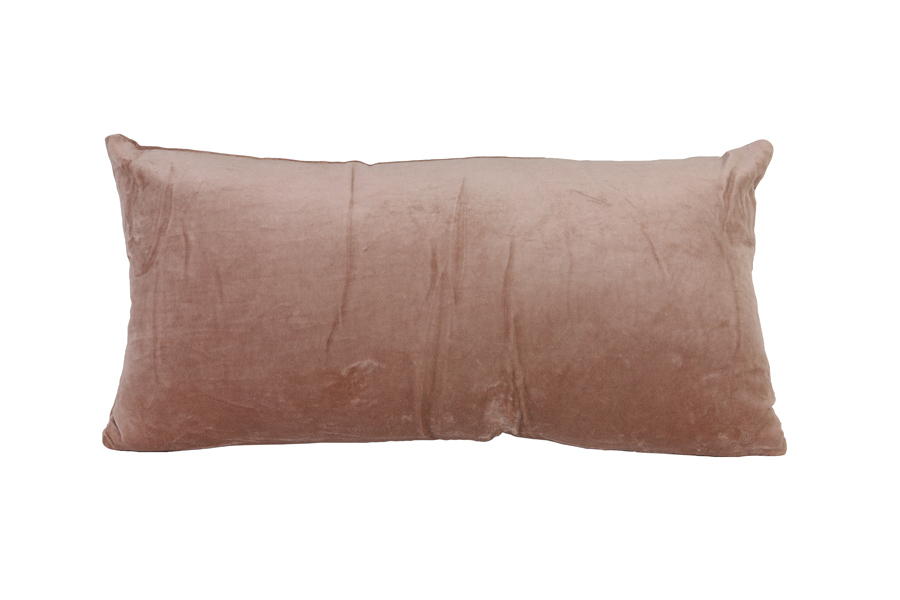 Cushion 60x30 cm KHIOS velvet salmon pink