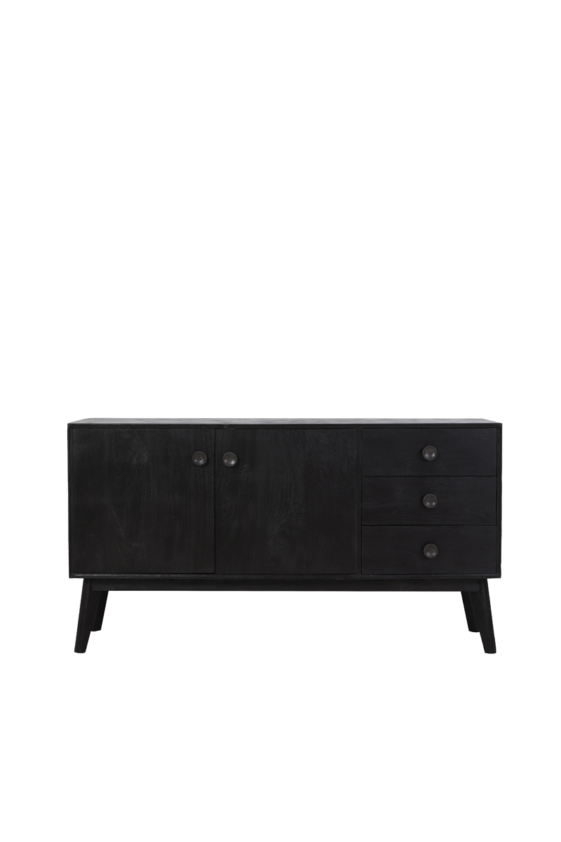 Cabinet 152x40x80 cm ESPITA wood black