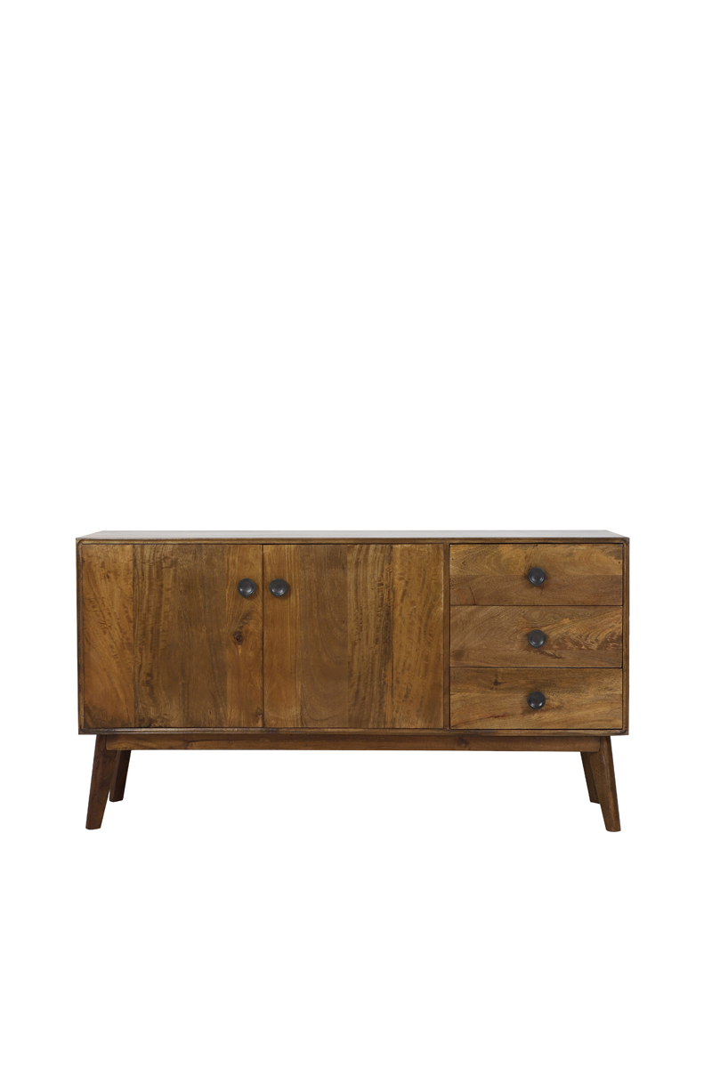 Cabinet 152x40x80 cm ESPITA wood oil brown