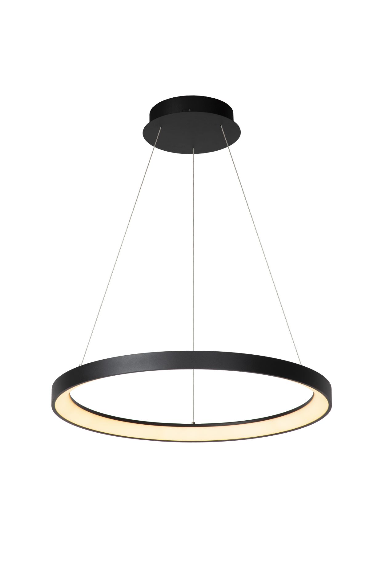 Lucide VIDAL - Pendant light - Ø 58 cm - LED Dim. - 1x48W 2700K - Black