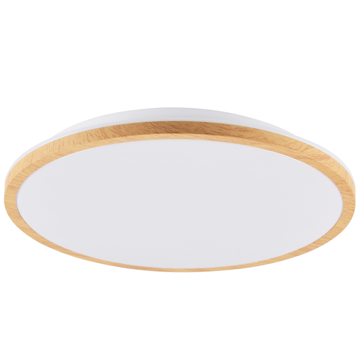 Ceiling light Polux WOODY Ø38cm, 24W, light wood/white