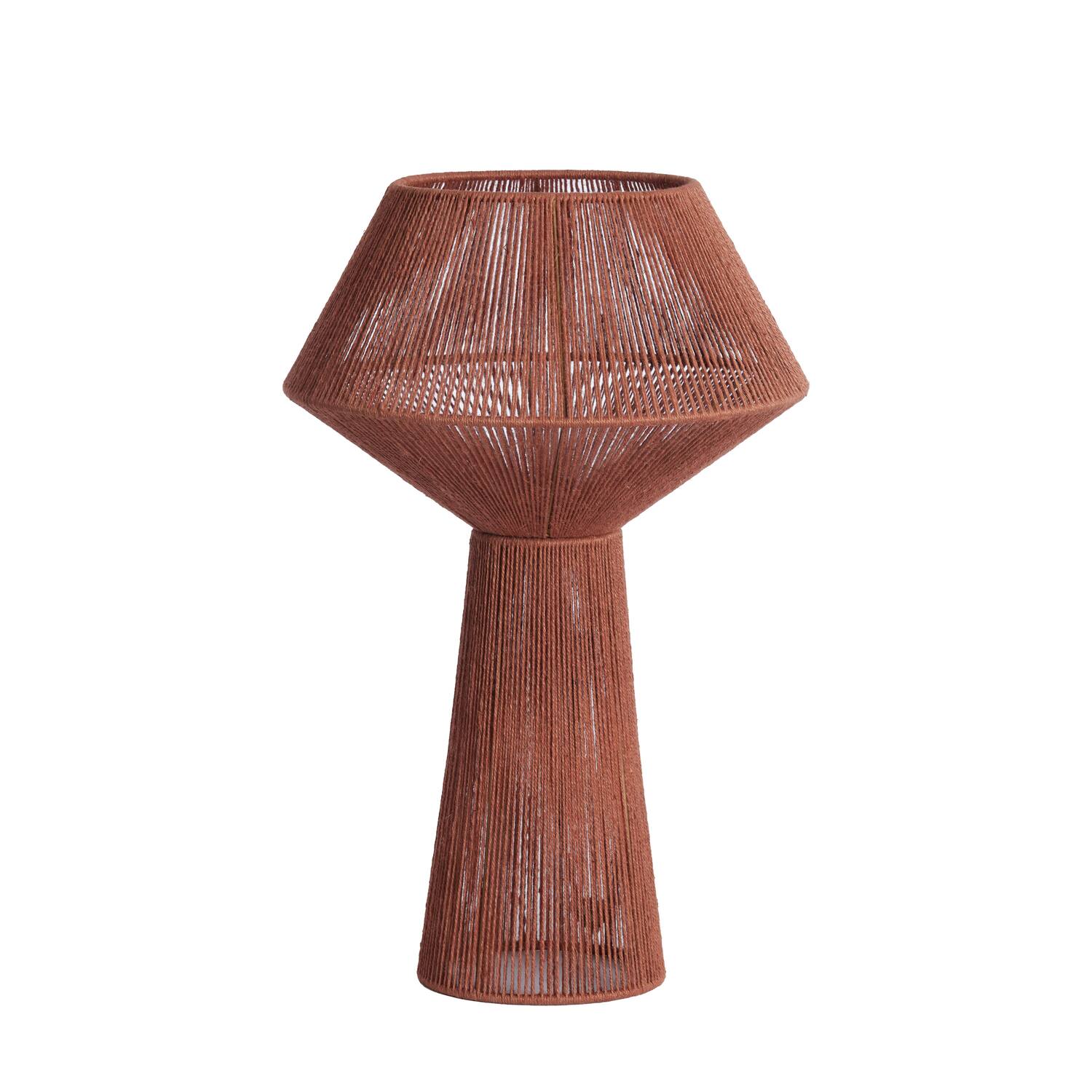 Table lamp Ø36x57 cm FUGIA jute brick red