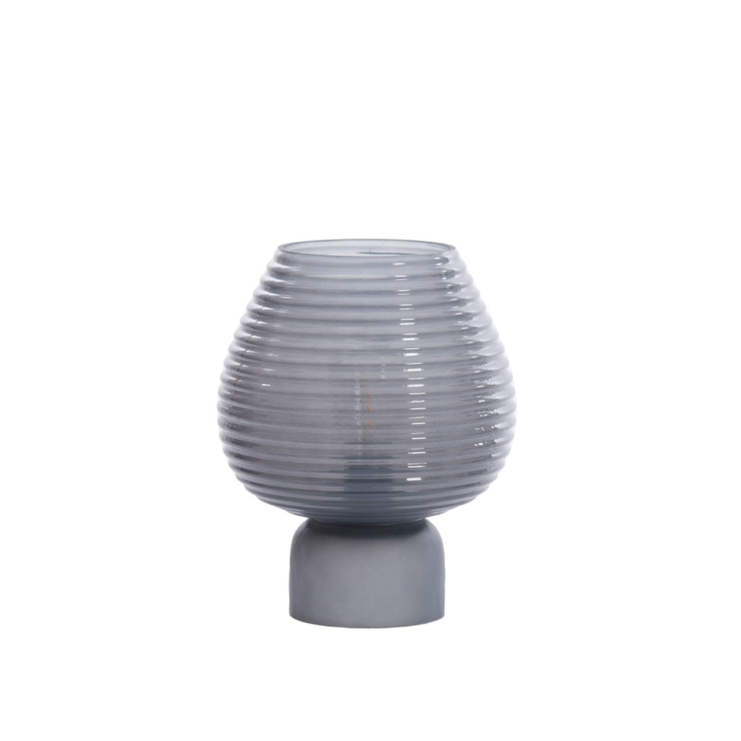 Table lamp LED Ø18x23 cm ALENNA glass grey