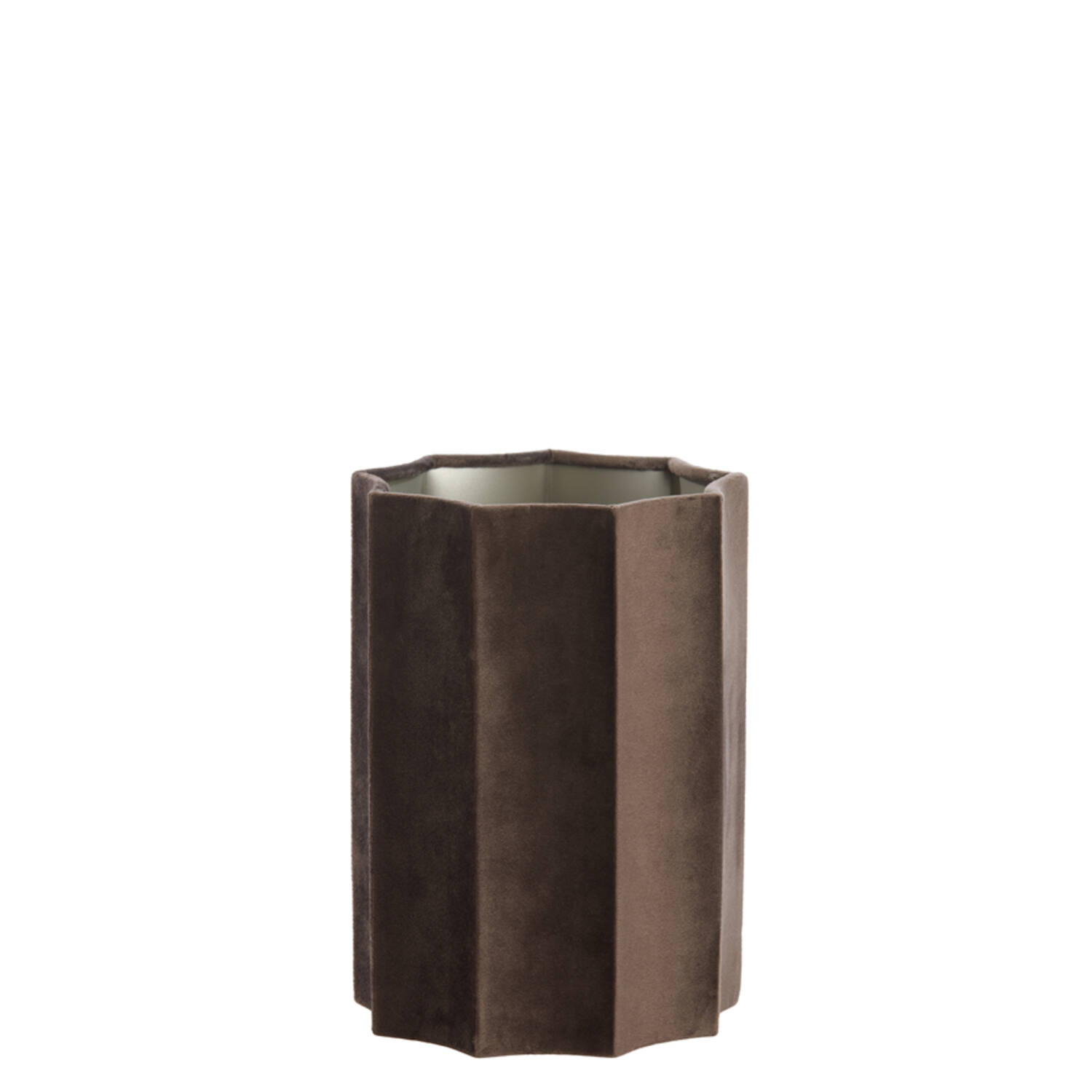 Shade cylinder 18-18-25 cm DISLI velvet dark brown