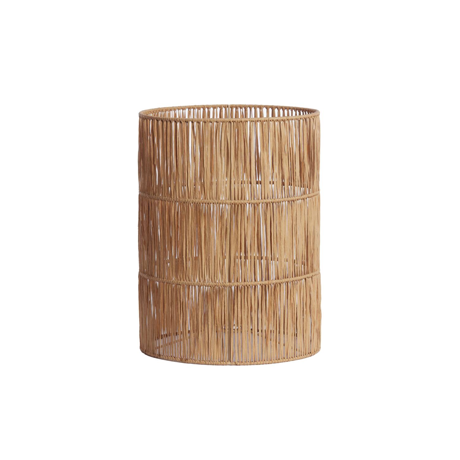 Shade cylinder 25-25-30 cm LANZANO raffia natural