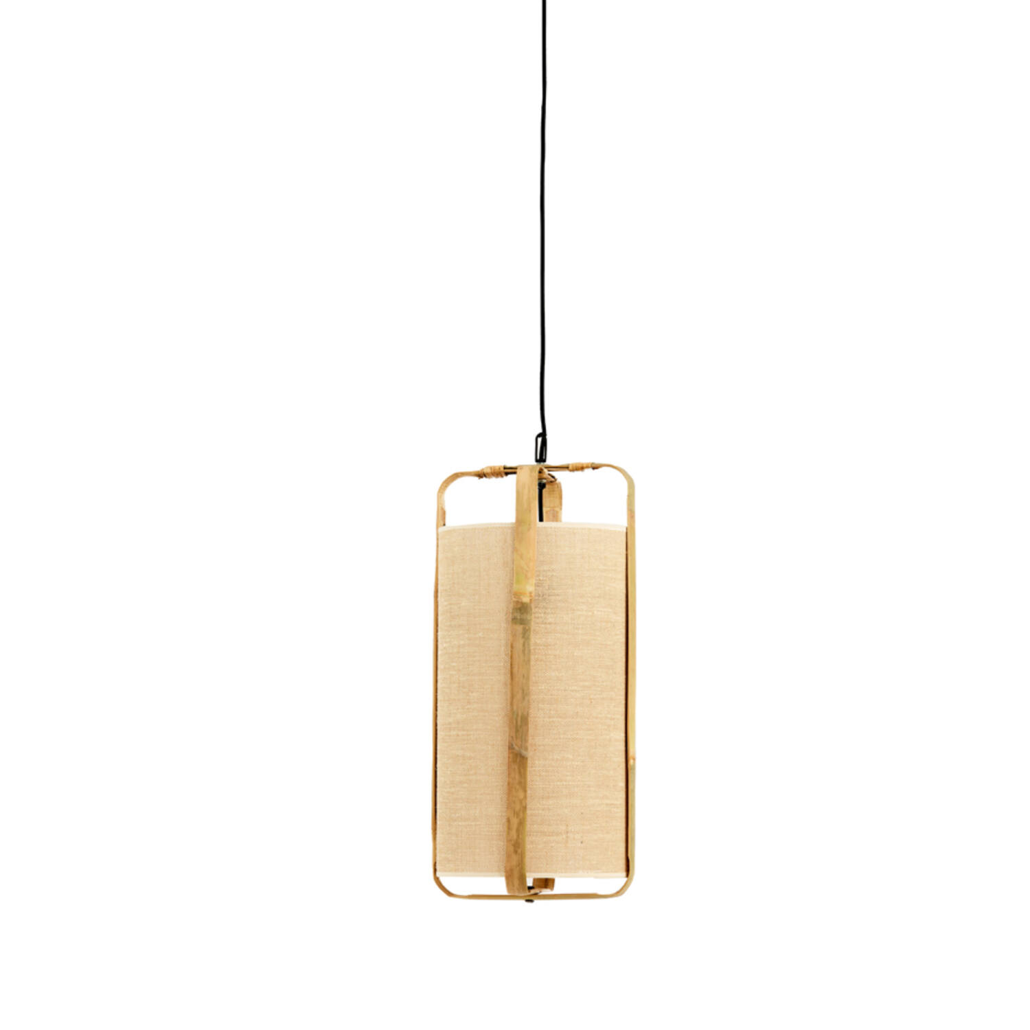 Hanging lamp Ø27x56 cm SENDAI sand+bamboo natural