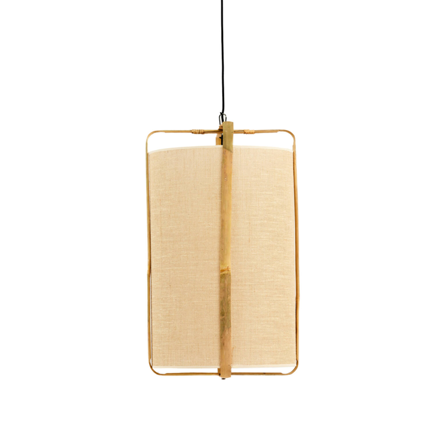 Hanging lamp Ø42x70 cm SENDAI sand+bamboo natural