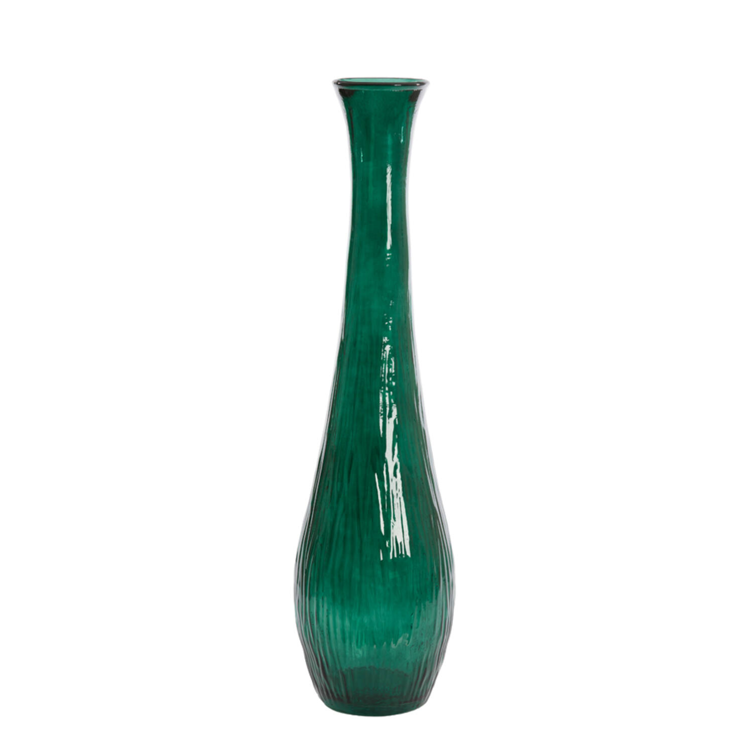 Vase Ø25x99 cm JUTHA glass dark green
