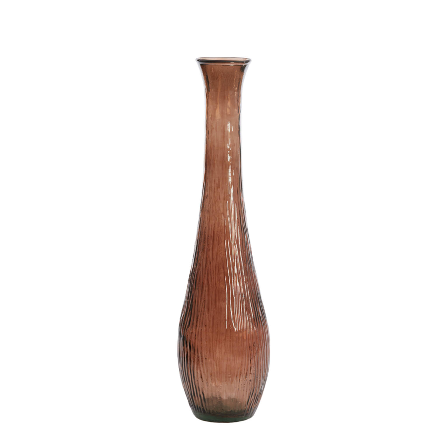 Vase Ø25x99 cm JUTHA glass brown