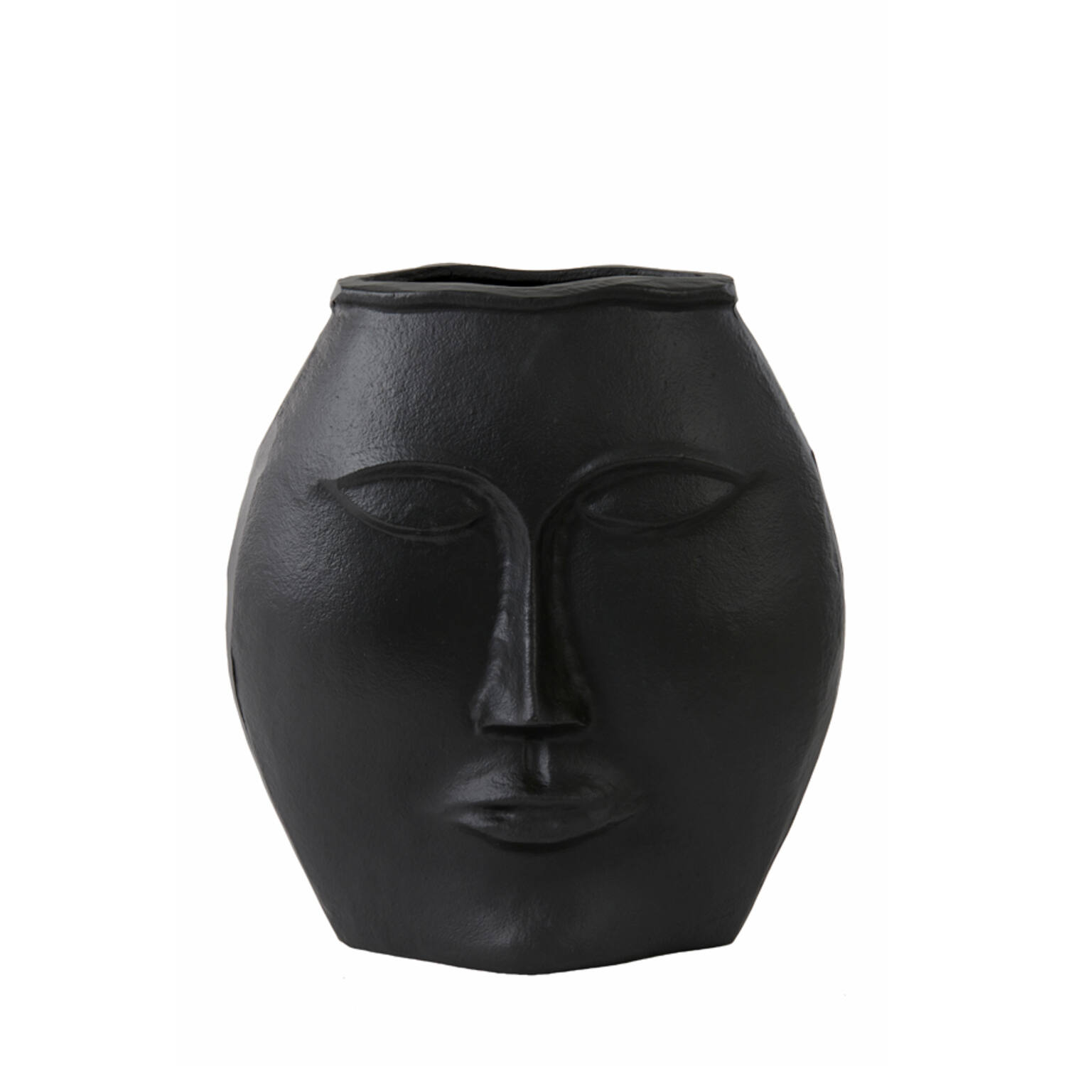 Vase deco 34x16x35 cm FACE matt black