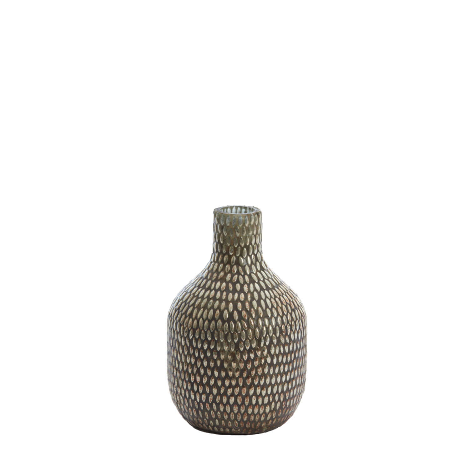 Vase Ø13x21 cm BOMADI glass antique copper