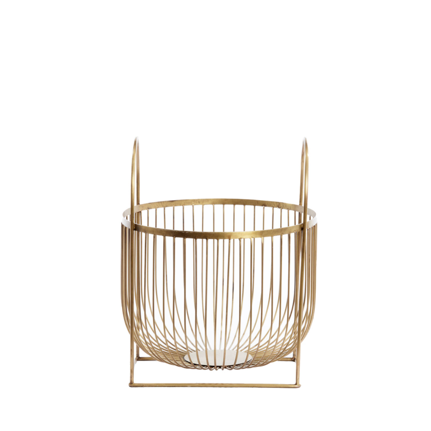 Basket Ø35,5x44 cm MARJET antique bronze