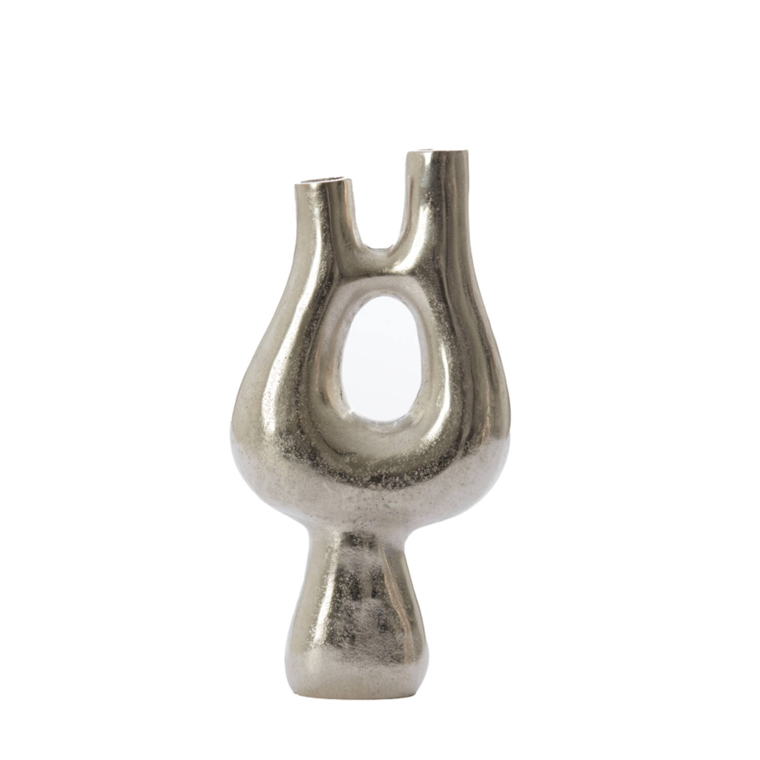 Vase deco 20x5,5x39 cm KOTANI raw nickel
