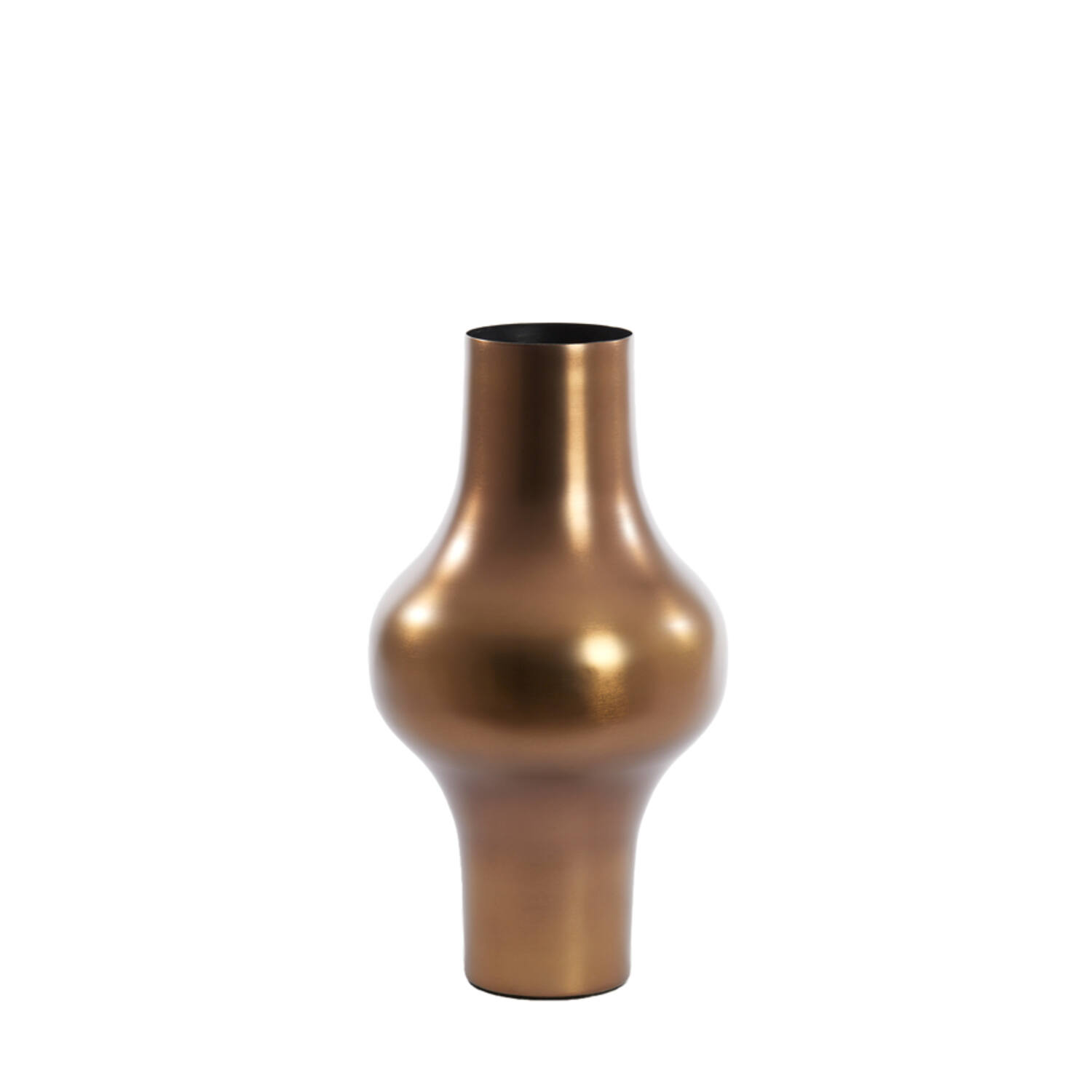Vase deco Ø22x40 cm SINDO shiny brown bronze