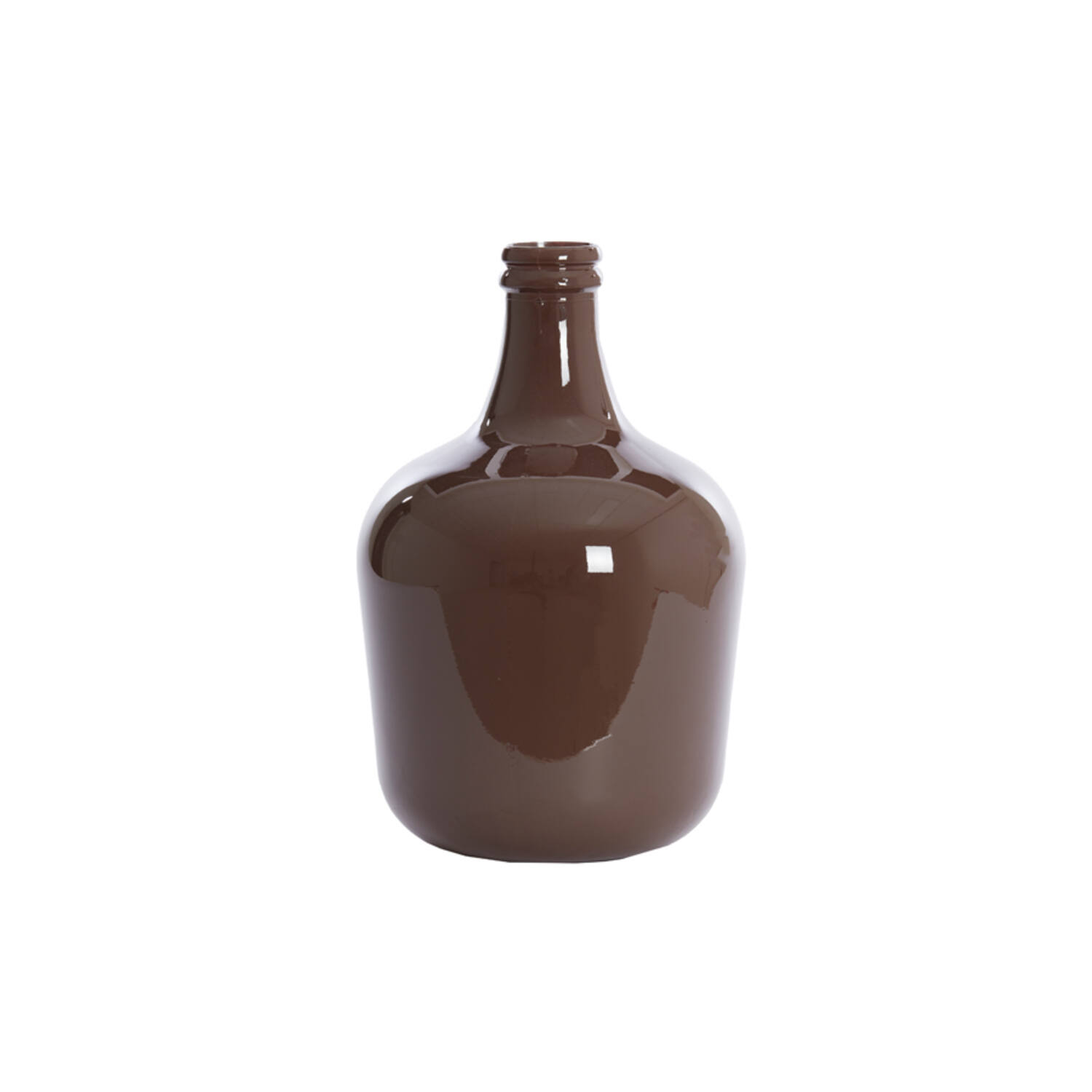 Vase Ø27x42 cm INCA glass shiny dark brown