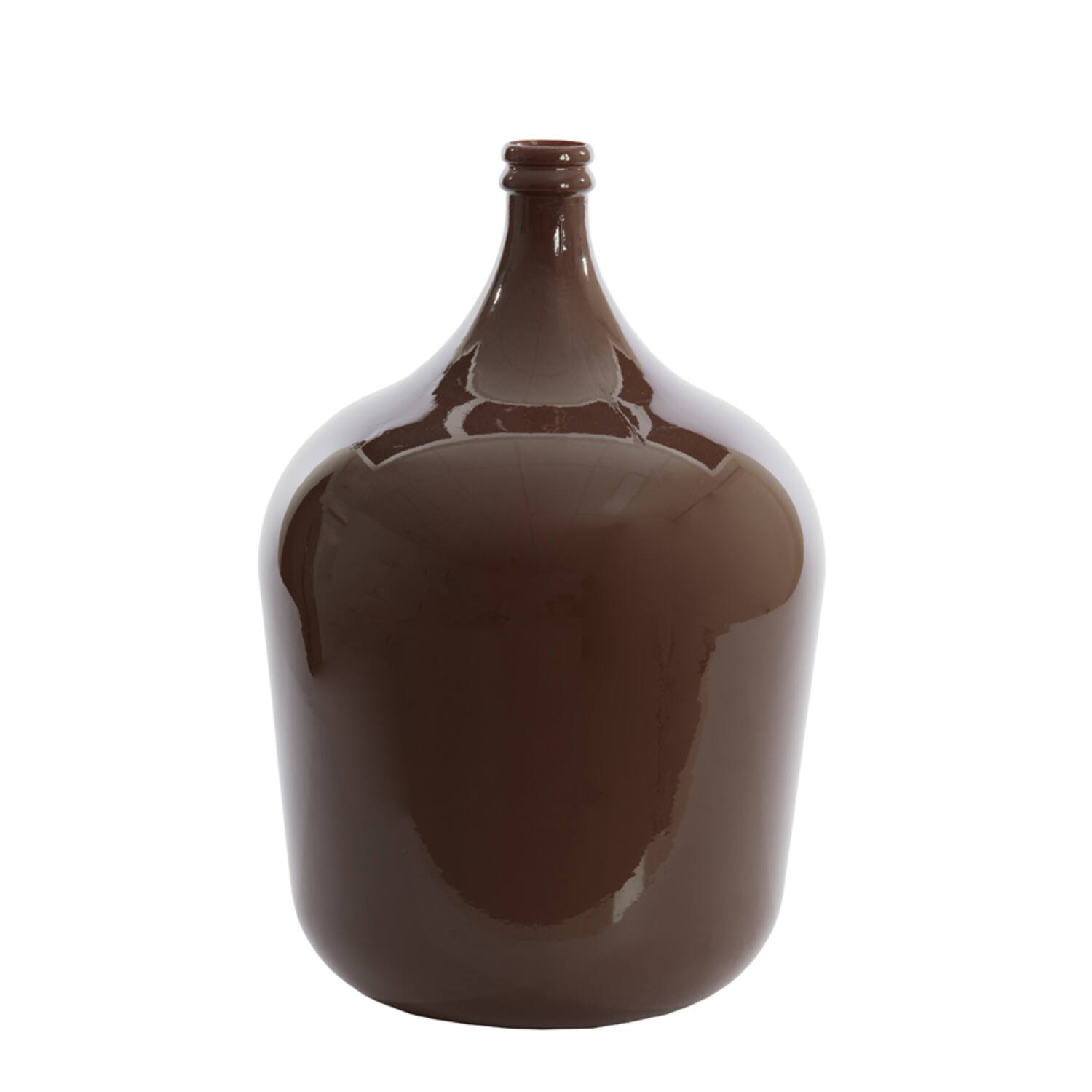 Vase Ø36,5x56 cm INCA glass shiny dark brown