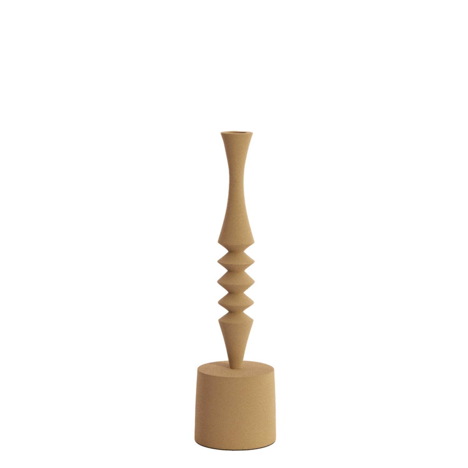 Candle holder Ø10x35 cm MISTRY matt beige