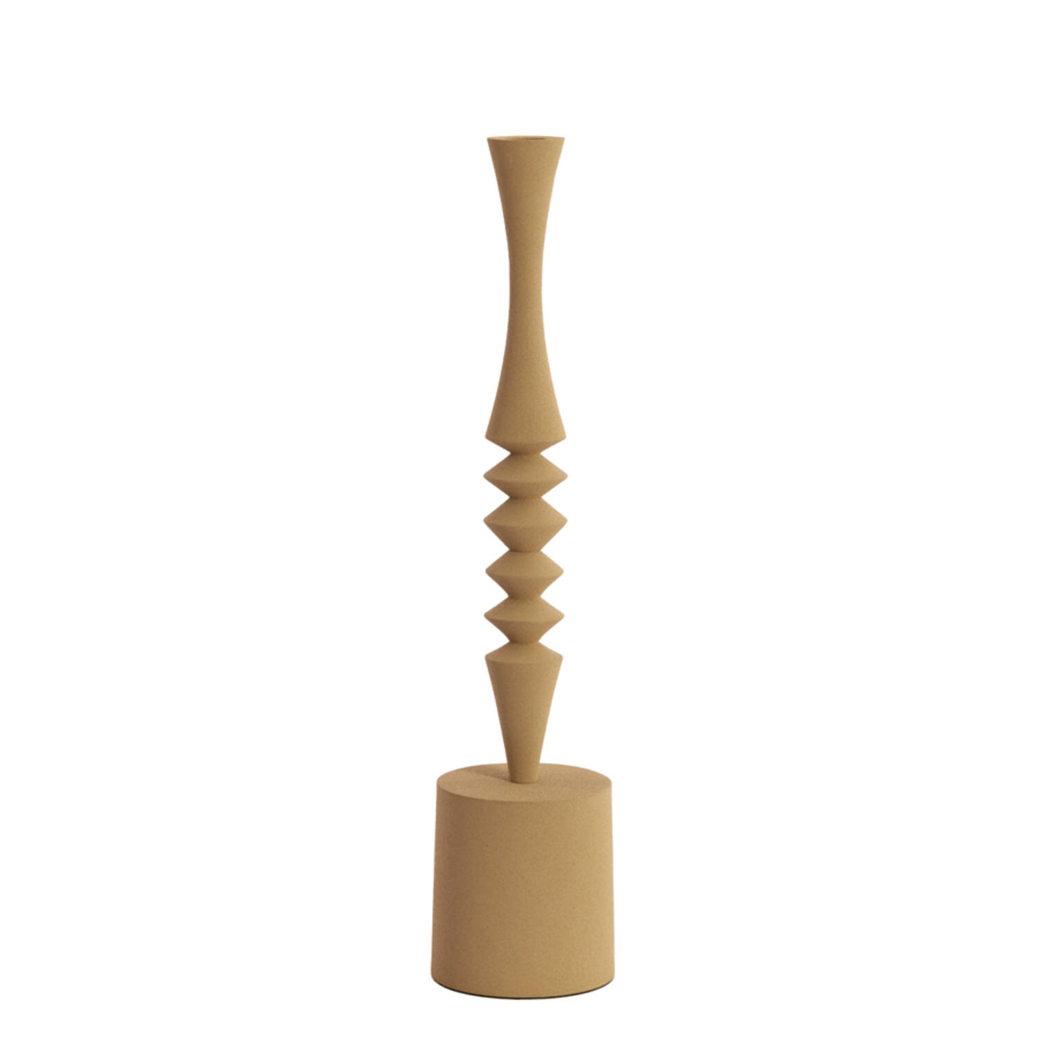 Candle holder Ø10x45 cm MISTRY matt beige