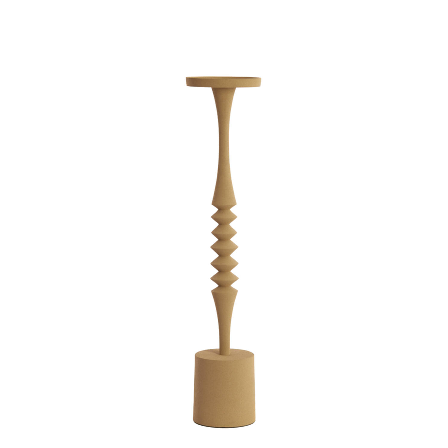 Candle holder Ø11x51 cm MISTRY matt beige