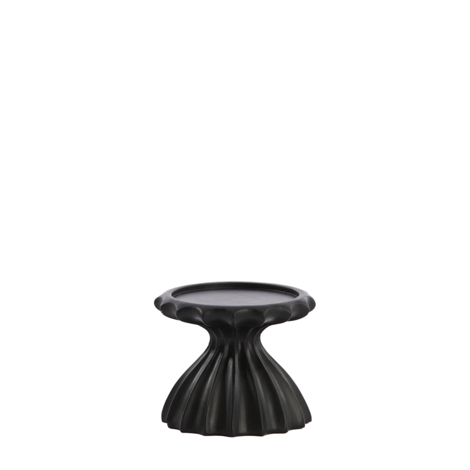 Candle holder Ø9x7,5 cm SIDARI matt black