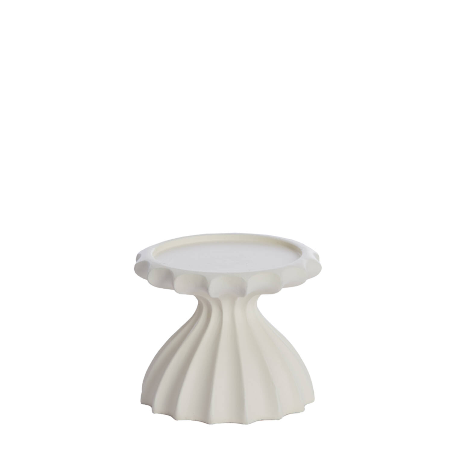 Candle holder Ø9x7,5 cm SIDARI cream