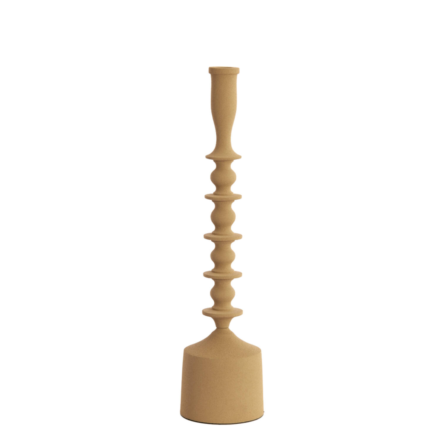 Candle holder Ø10x42,5 cm MERAKO matt beige