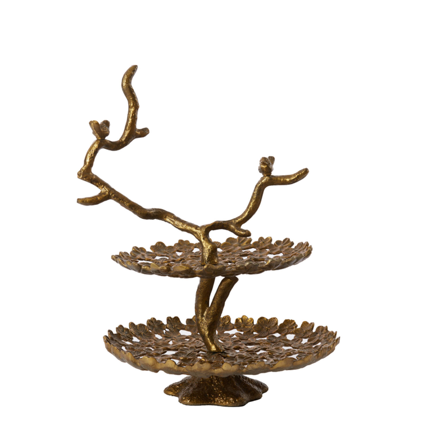 Stand 2 layers 37x35,5x53 cm BIRD antique bronze