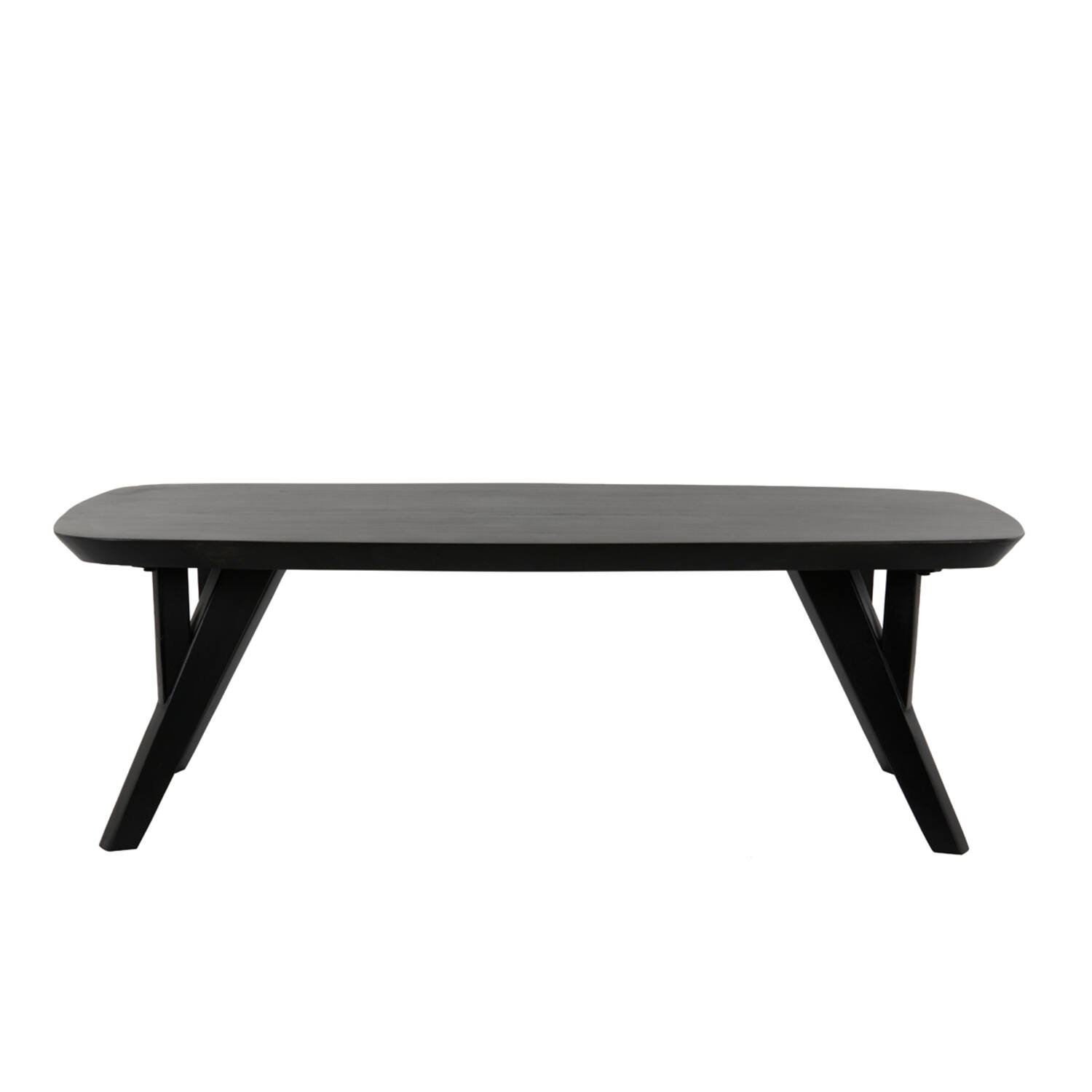 Coffee table 120x65x40 cm QUENZA acacia wood matt black