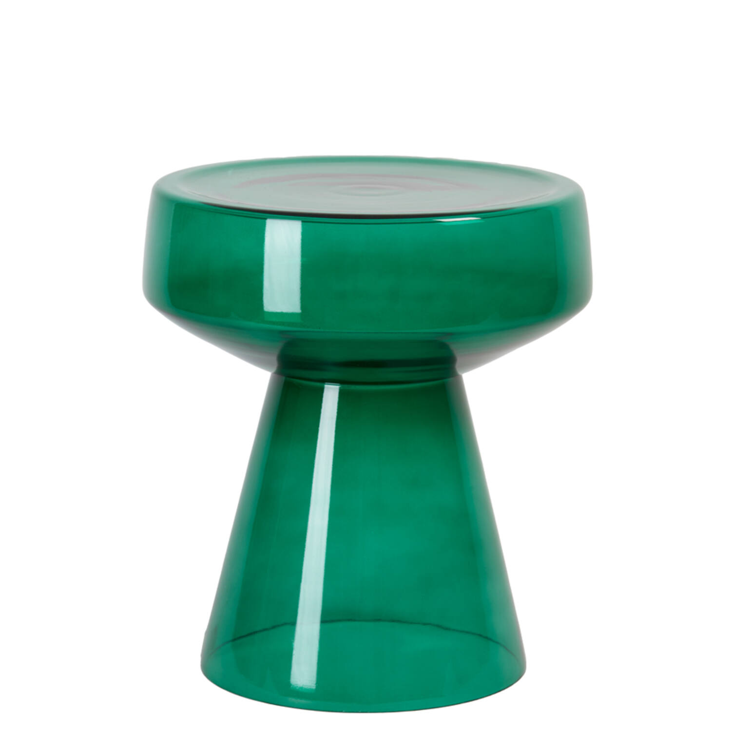 Side table Ø37x44 cm DAKWA glass green