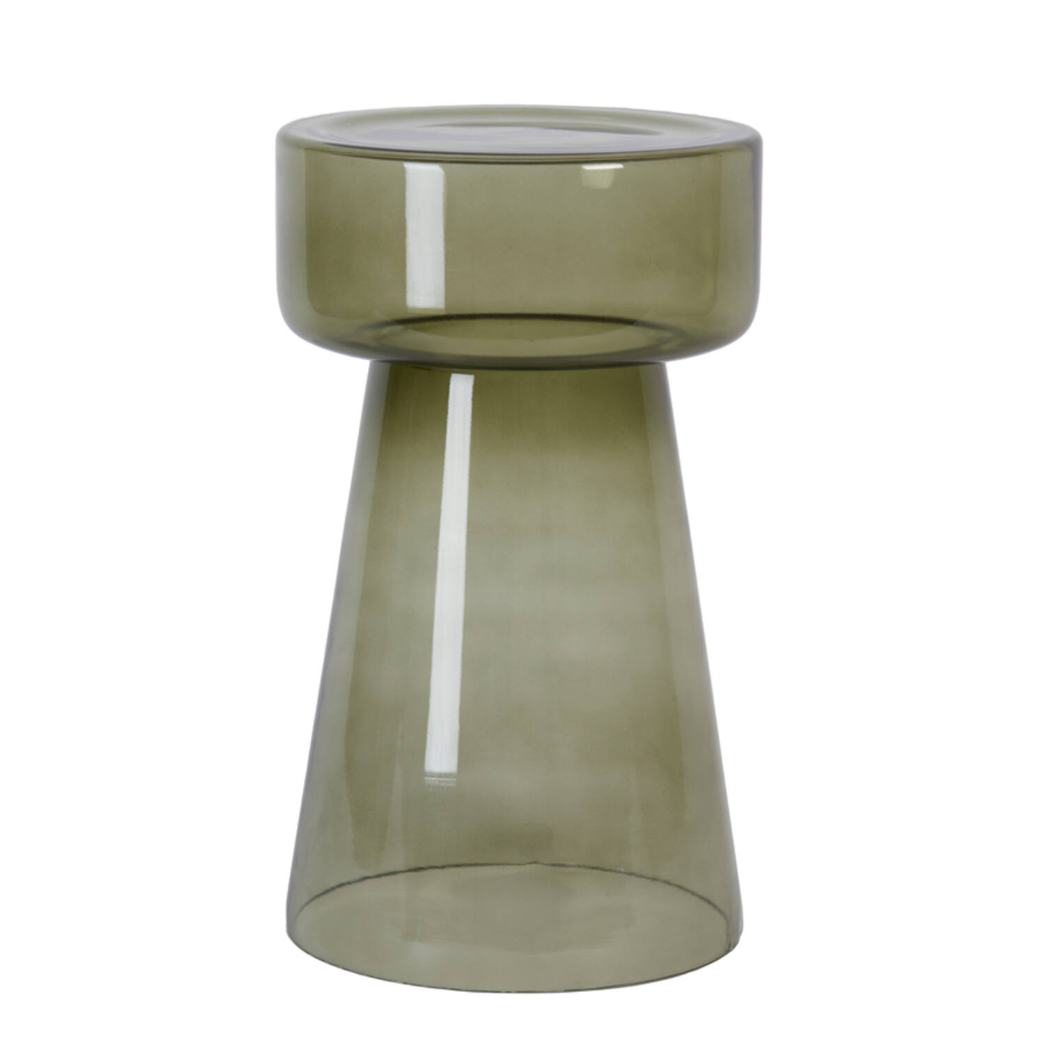 Side table Ø30x50 cm DAKWA glass grey green