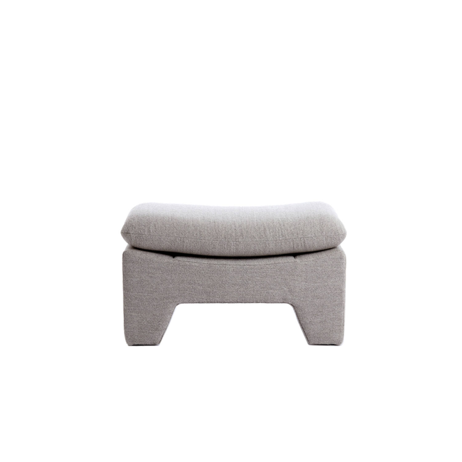 Pouf 80x40x48,5 cm DASHA light grey